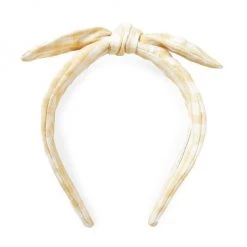 Loeffler Randall Bow Knot Gingham Headband