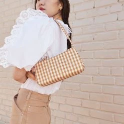 Loeffler Randall Tristan Quilted Gingham Baguette -Loeffler Randall Sales unnamed file 1065