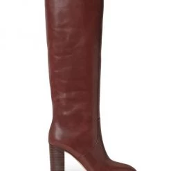 Loeffler Randall Goldy Knee-High Leather Boots Black