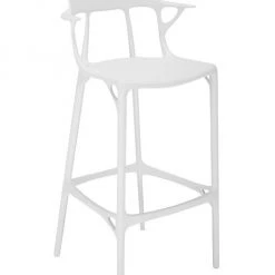 Kartell A.I. Bar-Height Stool White -Loeffler Randall Sales unnamed file 364
