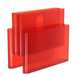 Kartell Four-Pocket Magazine Rack Silver