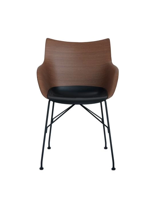 Kartell Q/Wood Armchair Brown 3 Kartell Q/Wood Armchair Brown