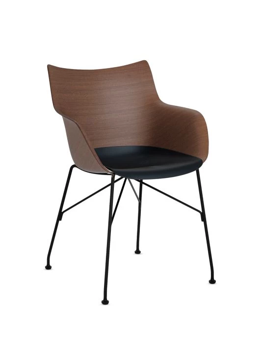 Kartell Q/Wood Armchair Brown 4 Kartell Q/Wood Armchair Brown - Image 2