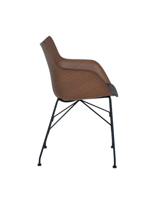Kartell Q/Wood Armchair Brown 5 Kartell Q/Wood Armchair Brown - Image 3