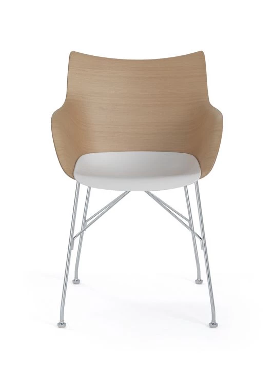 Kartell Q/Wood Armchair Brown 8 Kartell Q/Wood Armchair Brown - Image 6