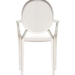 Kartell Two-Piece Louis Ghost Armchairs White -Loeffler Randall Sales unnamed file 596