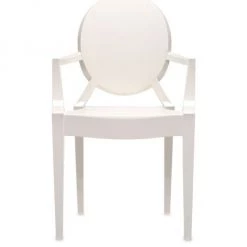 Kartell Two-Piece Louis Ghost Armchairs White -Loeffler Randall Sales unnamed file 597