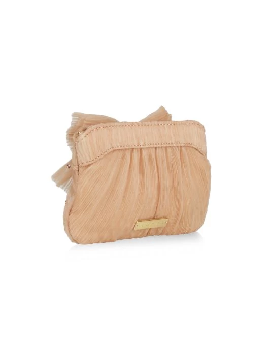 Loeffler Randall Rochelle Knotted Crystal-Embellished Satin Clutch 7 Loeffler Randall Rochelle Knotted Crystal-Embellished Satin Clutch - Image 5