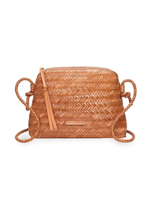 Loeffler Randall Mallory Woven Leather Crossbody Bag Green 3 Loeffler Randall Mallory Woven Leather Crossbody Bag Green