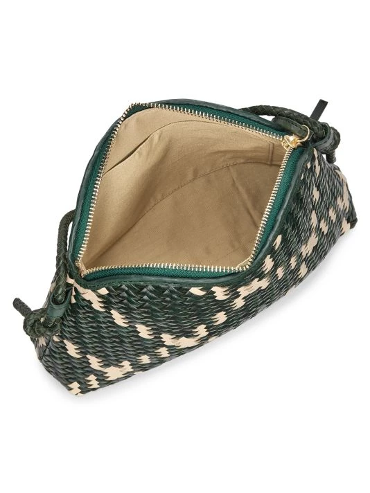Loeffler Randall Mallory Woven Leather Crossbody Bag Green 5 Loeffler Randall Mallory Woven Leather Crossbody Bag Green - Image 3