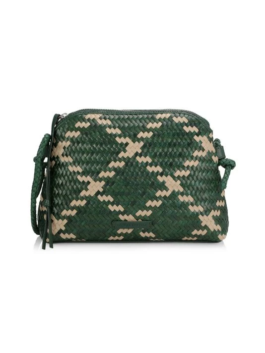 Loeffler Randall Mallory Woven Leather Crossbody Bag Green 6 Loeffler Randall Mallory Woven Leather Crossbody Bag Green - Image 4