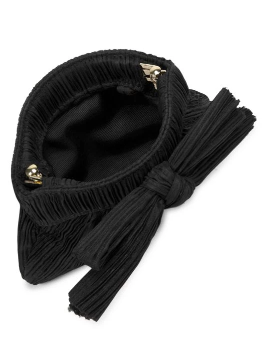 Loeffler Randall Mini Pleated Bow Frame Clutch Black 5 Loeffler Randall Mini Pleated Bow Frame Clutch Black - Image 3