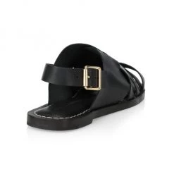 Loeffler Randall Grayson Braided Leather Flat Sandals Cognac -Loeffler Randall Sales unnamed file 752