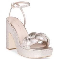 Loeffler Randall Fae Metallic Braided-Strap Platform Sandals -Loeffler Randall Sales unnamed file 766