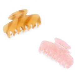 Loeffler Randall Logo Hair Claws Set Pink Tan -Loeffler Randall Sales unnamed file 854
