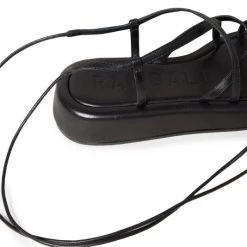Loeffler Randall Beau Leather Flatform Sandals Black -Loeffler Randall Sales unnamed file 859
