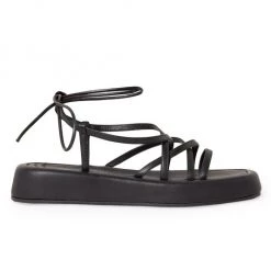 Loeffler Randall Beau Leather Flatform Sandals Black -Loeffler Randall Sales unnamed file 861