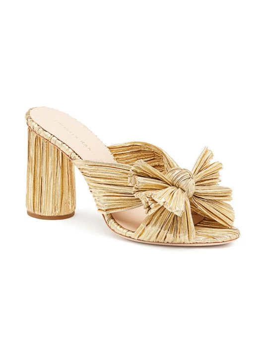 Loeffler Randall Penny Knotted Metallic Mules 3 Loeffler Randall Penny Knotted Metallic Mules
