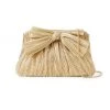Loeffler Randall Rayne Knotted Lamé Satin Clutch Gold -Loeffler Randall Sales unnamed file 884