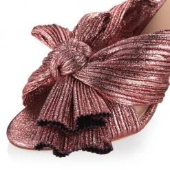 Loeffler Randall Camellia Knotted Metallic Sandals Metallic Rose -Loeffler Randall Sales unnamed file 896