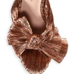 Loeffler Randall Penny Metallic Lamé Block-Heel Mules Platinum -Loeffler Randall Sales unnamed file 928