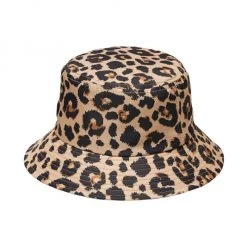 Loeffler Randall Ivy Leopard-Print Nylon Bucket Hat