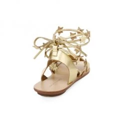 Loeffler Randall Starla Ankle-Wrap Metallic Leather Sandals -Loeffler Randall Sales unnamed file 939