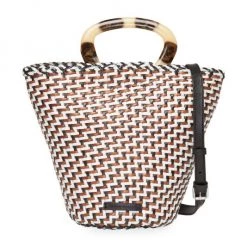 Loeffler Randall Agnes Woven Leather Fan Tote
