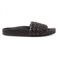 Loeffler Randall Sonnie Woven Leather Slides Black -Loeffler Randall Sales unnamed file 973