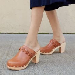 Loeffler Randall Merrill Braided Leather High Heel Clogs Black -Loeffler Randall Sales unnamed file 996